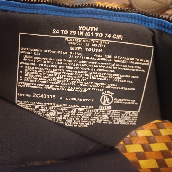 Full Throttle Children's Life Vest 50-90 lbs - Picture 4 of 5